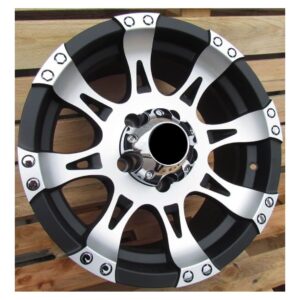 4x4 636 8x16 5x127 ET0 Black Matt Face Machined