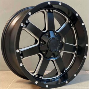 4x4 7040 9x20 6x139.7 ET15 Black Matt Lip