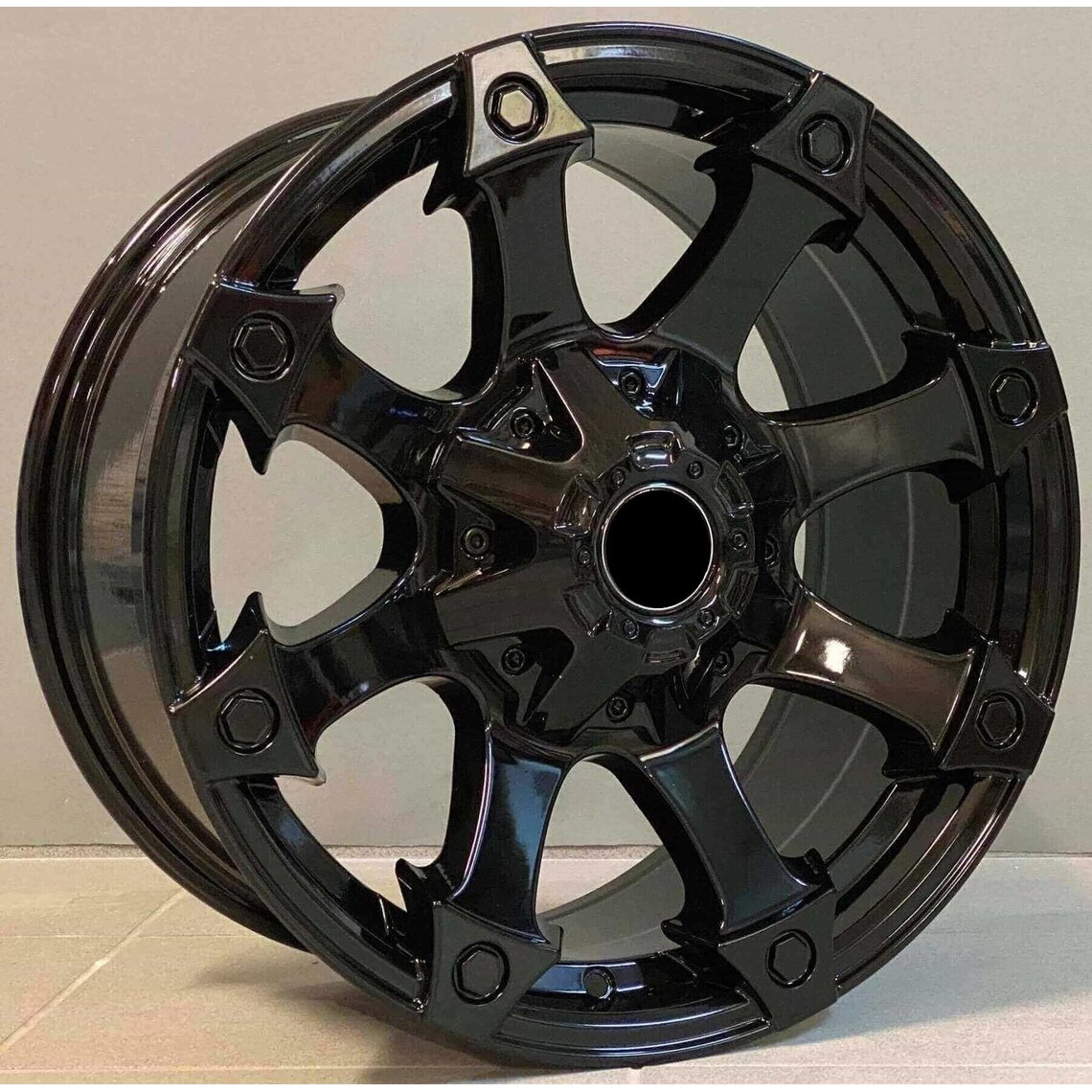 4x4 816 8.5x17 5x127/139.7 ET0 Black Glossy