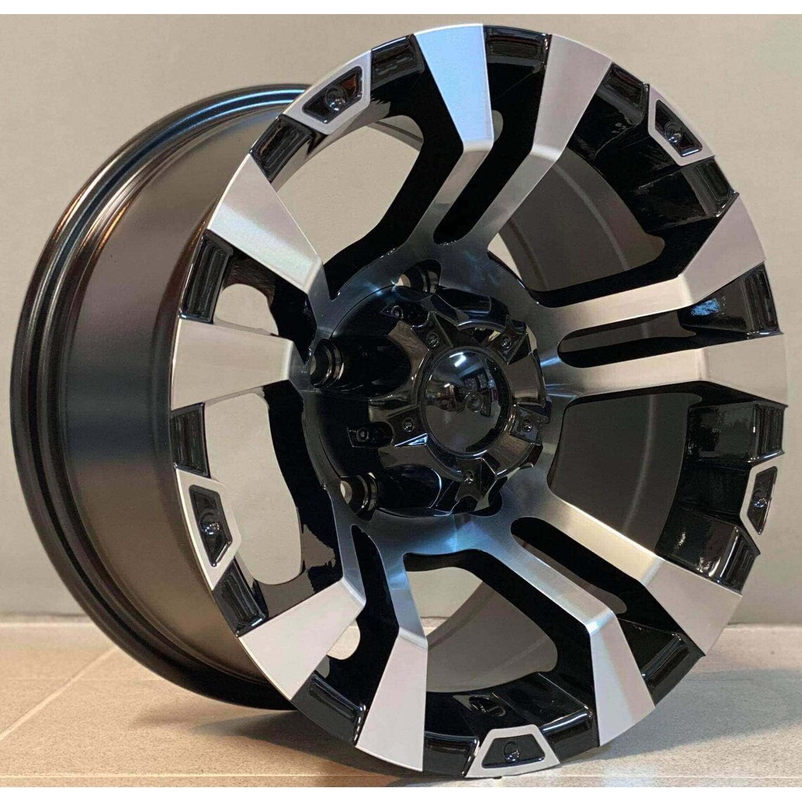 4x4 859 8x15 5x139.7 ET-13 Black Face Machined