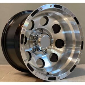 4x4 87 10x15 5x127 ET-46 Black Face Machined