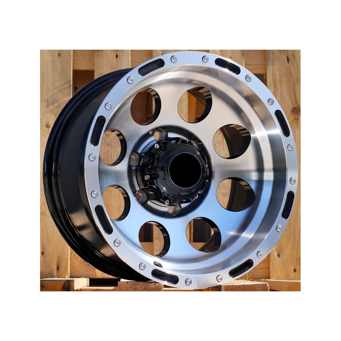 4x4 87 10x15 6x139.7 ET-46 Black Face Machined