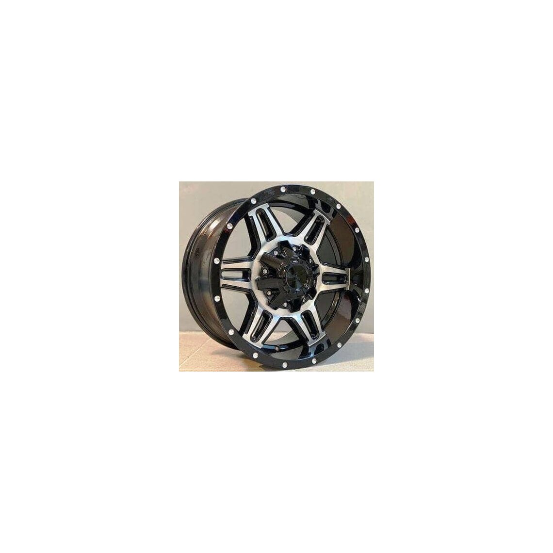 4x4 905 9x17 6x139.7 ET-12 Black Face Machined