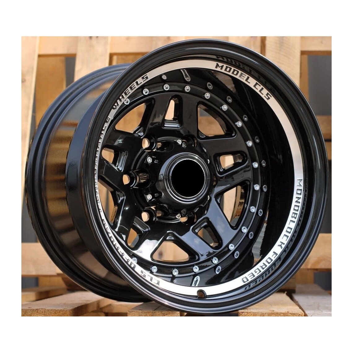 4x4 936 10x15 6x139.7 ET-44 Black Glossy Lip