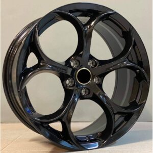Alfa Romeo Style 1664 8x19 5x110 ET33 Black Glossy