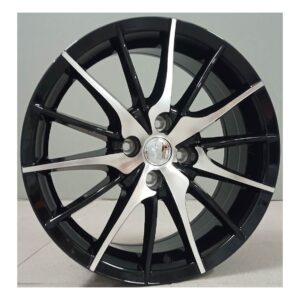 Alfa Romeo Style 355 7x16 4x98 ET41 Black Face Machined