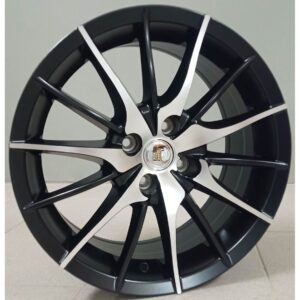 Alfa Romeo Style 355 7x16 4x98 ET41 Black Matt Face Machined