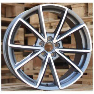 Audi Style 115 7.5x17 5x112 ET42 Gun Metal Matt Face Machined