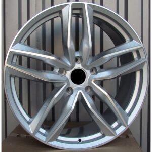 Audi Style 1196 7.5x17 5x112 ET40 Silver Face Machined
