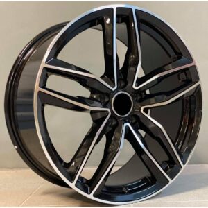 Audi Style 1196 8x18 5x100 ET35 Black Face Machined