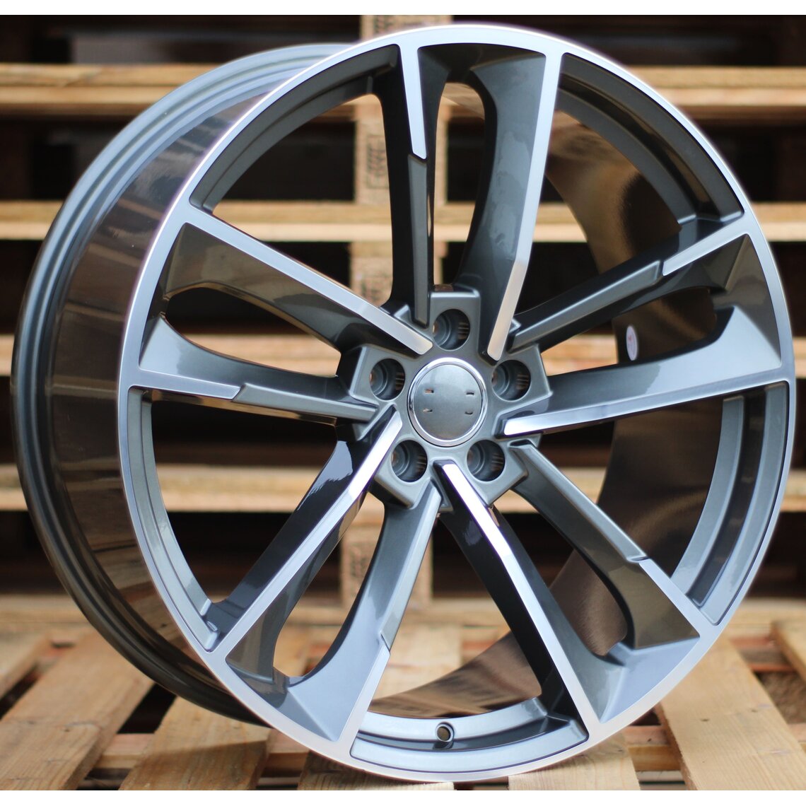 Audi Style 1329 9x21 5x112 ET33 Gun Metal Face Machined