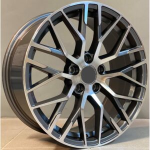 Audi Style 1349 9.5x22 5x112 ET30 Gun Metal Face Machined