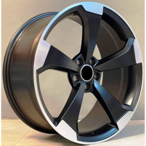 Audi Style 1491 9x20 5x112 ET35 Black Matt Face Machined