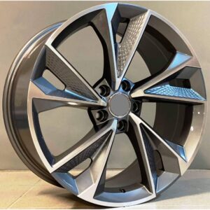 Audi Style 1566 8.5x19 5x112 ET40 Gun Metal Face Machined