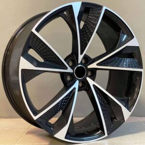 Audi Style 1566 8x18 5x112 ET35/40 Black Face Machined