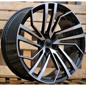 Audi Style 1618 9x20 5x112 ET31 Black Face Machined