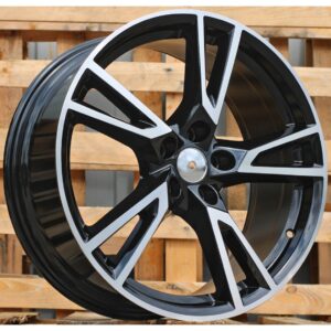 Audi Style 43 8x19 5x112 ET39 Black Face Machined