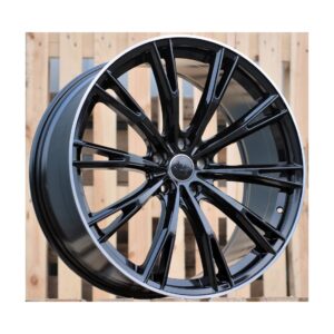 Audi Style 5060 8x18 5x112 ET40 Black Glossy Lip