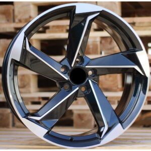Audi Style 5185 7.5x17 5x112 ET45 Black Face Machined