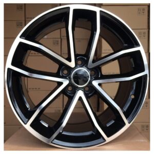 Audi Style 5232 8x18 5x112 ET39 Black Face Machined