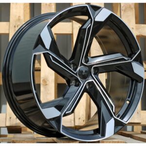 Audi Style 5633 8.5x19 5x112 ET40 Black Face Machined