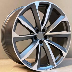 Audi Style 5815 10x22 5x112 ET26 Gun Metal Face Machined