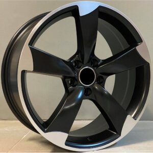 Audi Style 661 8.5x19 5x112 ET35 Black Matt Face Machined