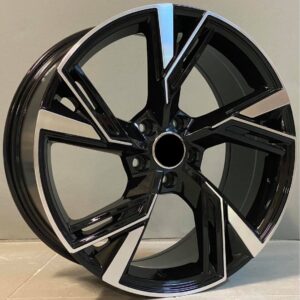 Audi Style 803 8x18 5x112 ET39 Black Face Machined