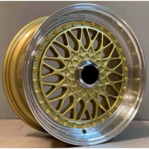 BBS Style 247 7.5x16 4x100|4x108 ET30 Gold Lip