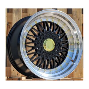 BBS Style 247 7.5x17 4x100|4x114.3 ET35 Black Glossy Lip