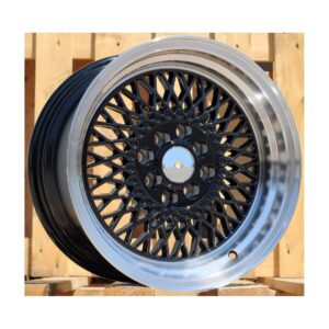 BBS Style 483 8x15 4x100|4x114.3 ET15 Black Glossy Lip