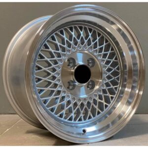 BBS Style 98 8.25x15 4x100 ET20 Silver Face Machined Lip