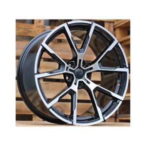 BMW Style 5601 7.5x17 5x112 ET40 Black Face Machined