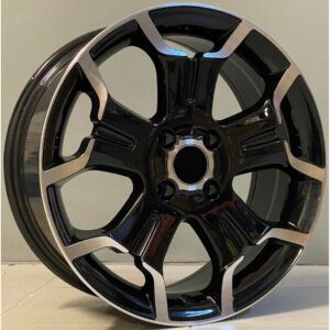 Citroen Style 1175 6.5x16 4x108 ET26 Black Face Machined