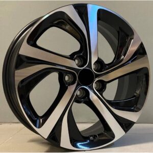 Citroen Style 5576 7x17 5x108 ET48 Black Face Machined