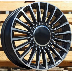 Fiat Style 1210 6.5x16 4x98 ET35 Black Matt Face Machined