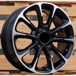 Fiat Style 1281 7x17 5x110 ET40 Black Face Machined
