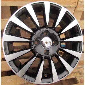 Fiat Style 743 6x15 4x98 ET35 Black Face Machined