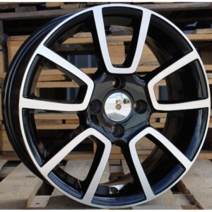 Fiat Style 746 6x15 4x98 ET35 Black Face Machined