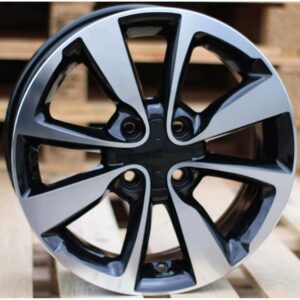Hyundai Style 1122 6x16 4x100 ET50 Black Face Machined