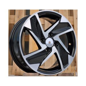 Hyundai Style 1169 6x15 4x100 ET48 Black Face Machined