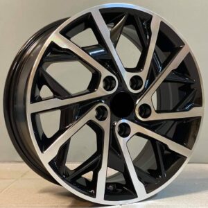 Hyundai Style 1628 6.5x16 5x114.3 ET48 Black Face Machined