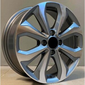 Hyundai Style 275 6x15 4x100 ET45 Gun Metal Face Machined
