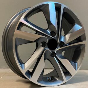 Hyundai Style 5206 6x15 4x100 ET46 Gun Metal Face Machined