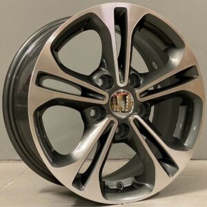Hyundai Style 5208 6.5x15 5x114.3 ET45 Gun Metal Face Machined