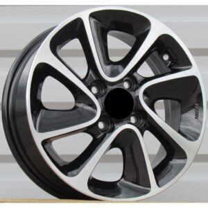 Hyundai Style 5387 5x14 4x100 ET41 Black Face Machined