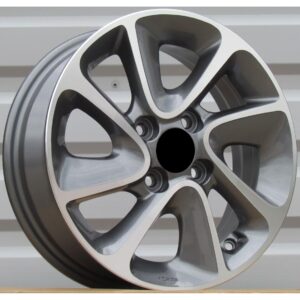 Hyundai Style 5387 5x14 4x100 ET41 Gun Metal Face Machined