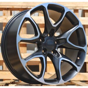Jeep Style 1790 9x20 5x127 ET40 Black Matt Face Machined