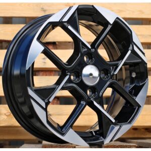 Kia Style 1184 5.5x14 4x100 ET40 Black Face Machined