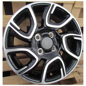 Kia Style 186 6x14 4x100 ET35 Black Face Machined